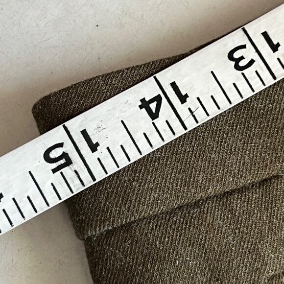 Lana Lee Flat Front Straight Trouser Pants Size 10 Wool Blend Khaki NEW Career - Picture 6 of 12